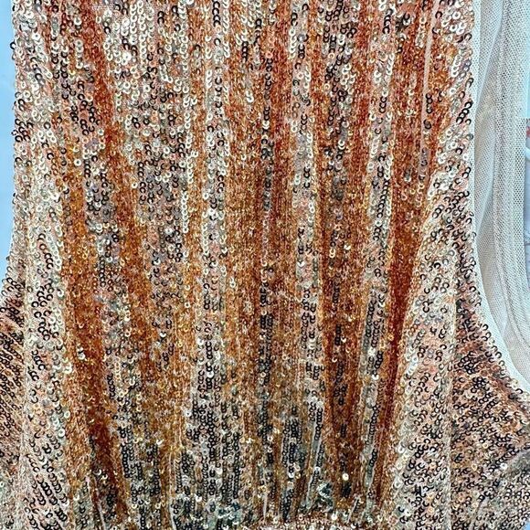 Free People LIGHTS OUT SEQUIN HALTER TOP IN NEUTRAL COMBO - Picture 8 of 8